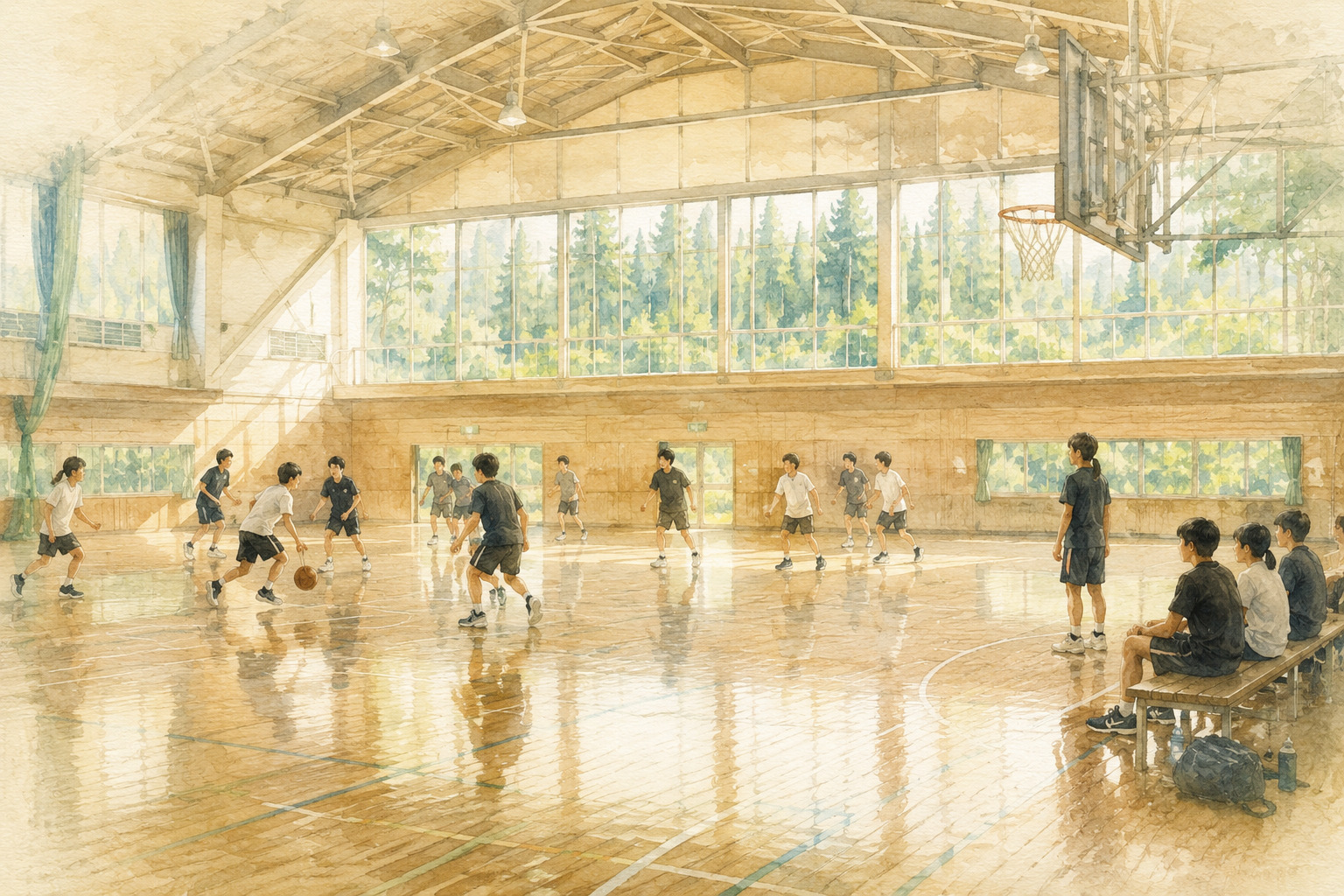 スポーツ合宿の利用イメージ