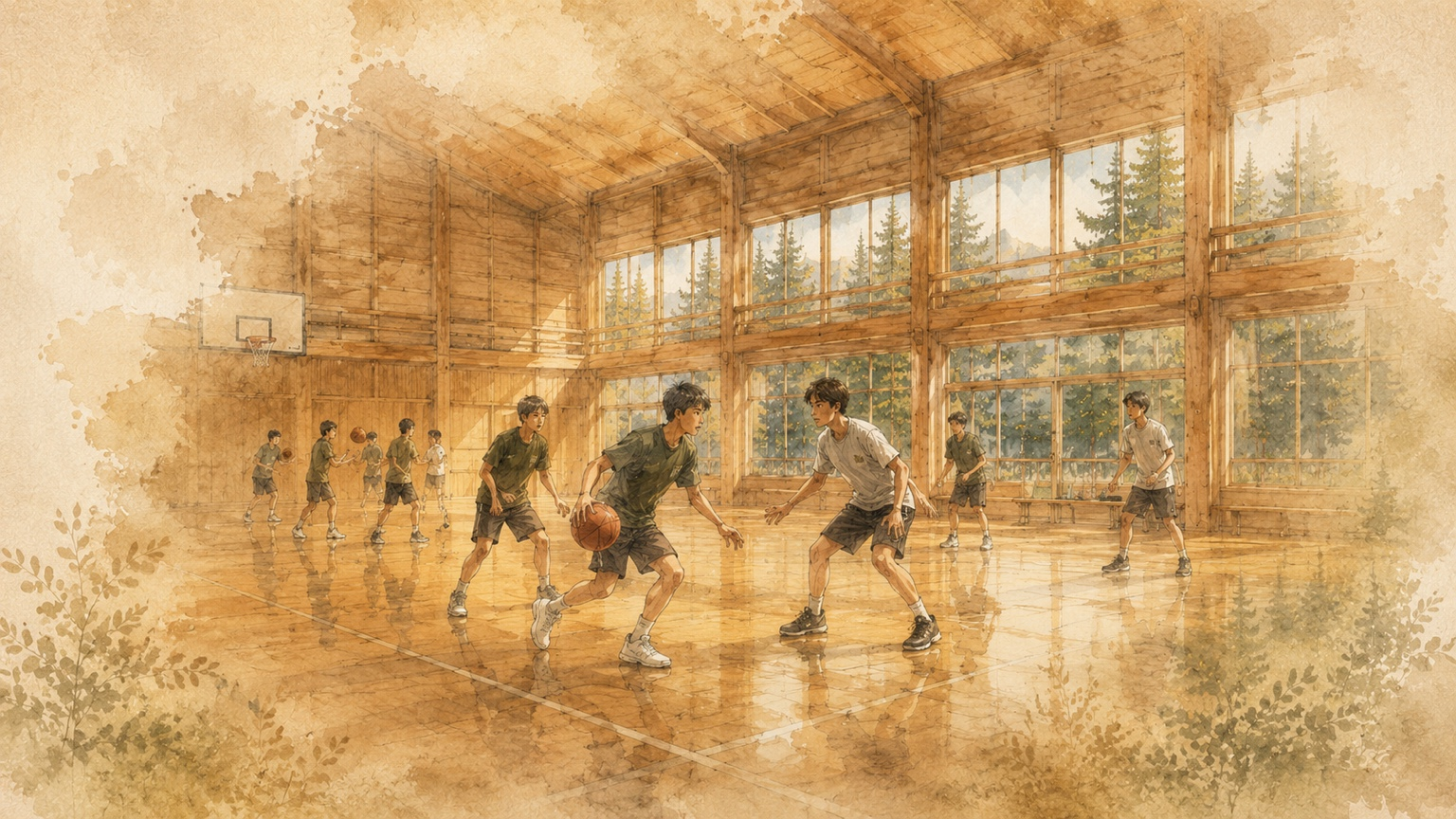 スポーツ合宿を表した仮イメージ